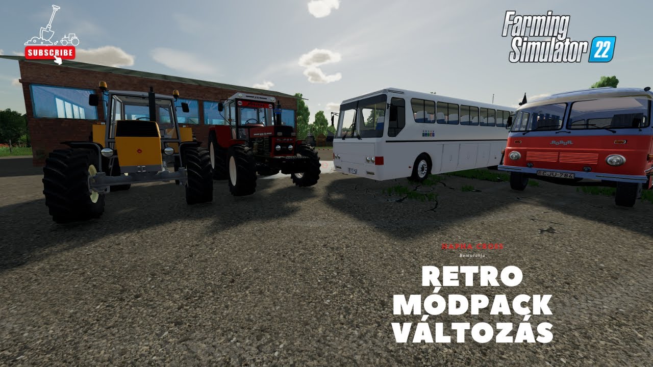 Farming Simulator 22 🚜 KÖZÖS RETRO MGTSZ | MÓDPACK VÁLTOZÁS :)