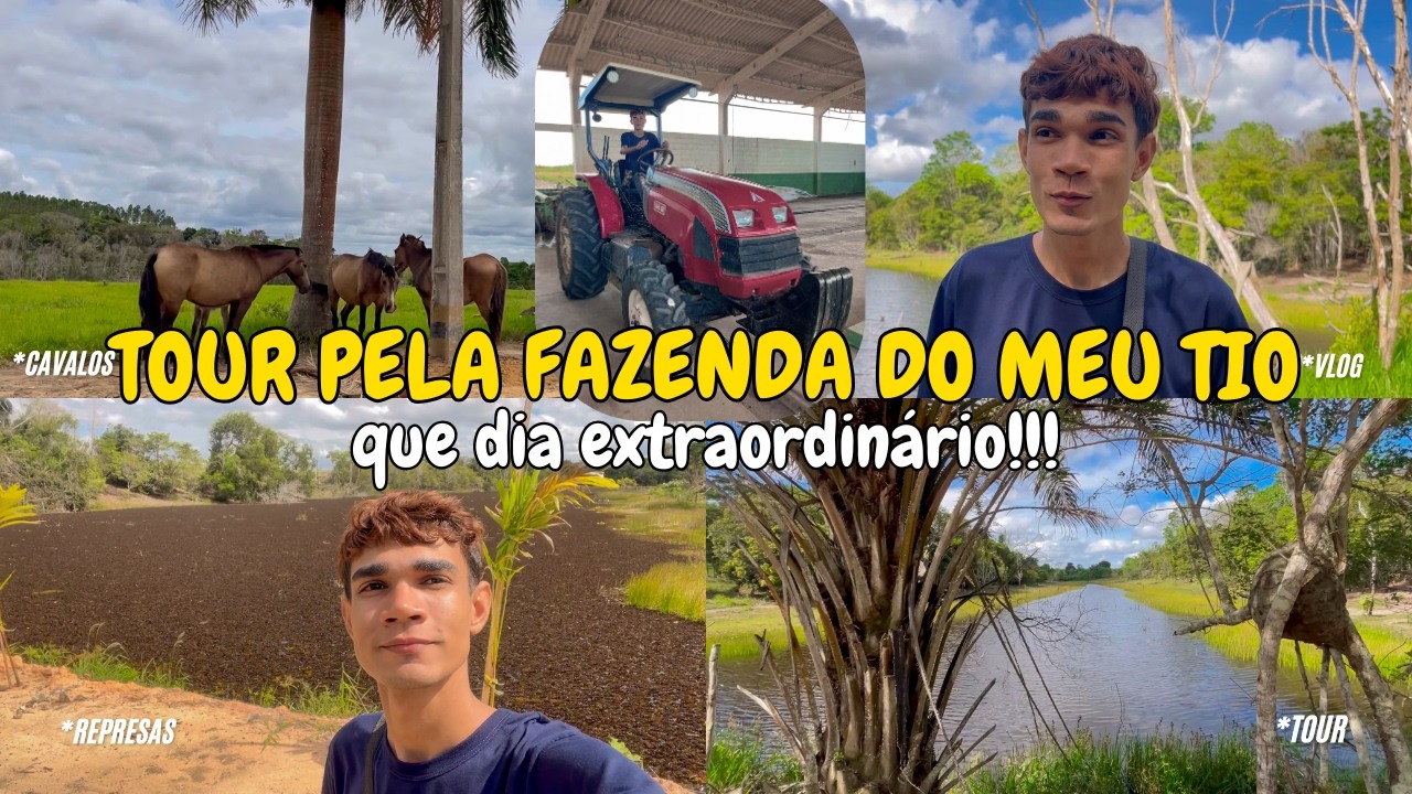 Mostrei Toda a Fazenda do Meu Tio! 🌾✨ Você Vai Amar