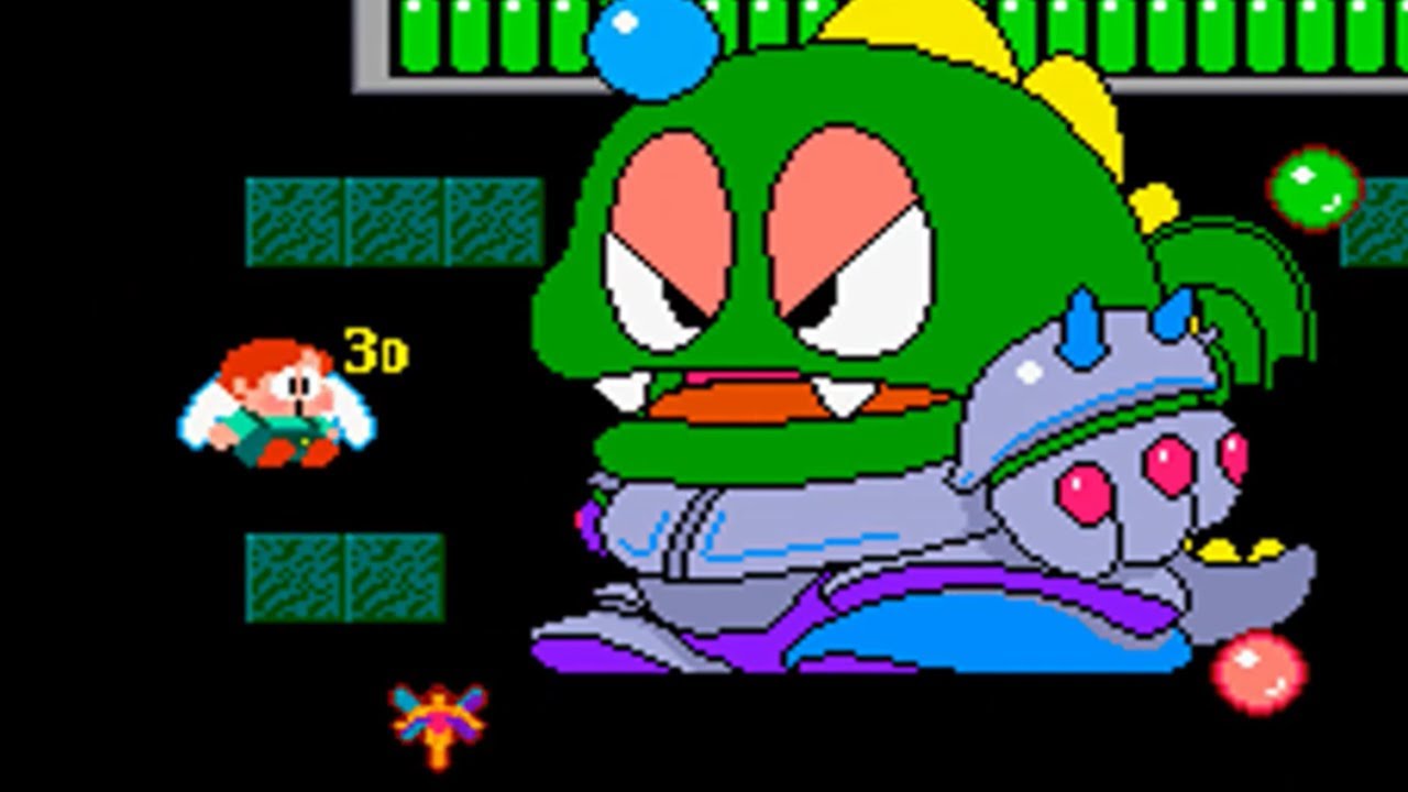 Rainbow Islands All Bosses With Secret Rooms (No Damage) Arcade