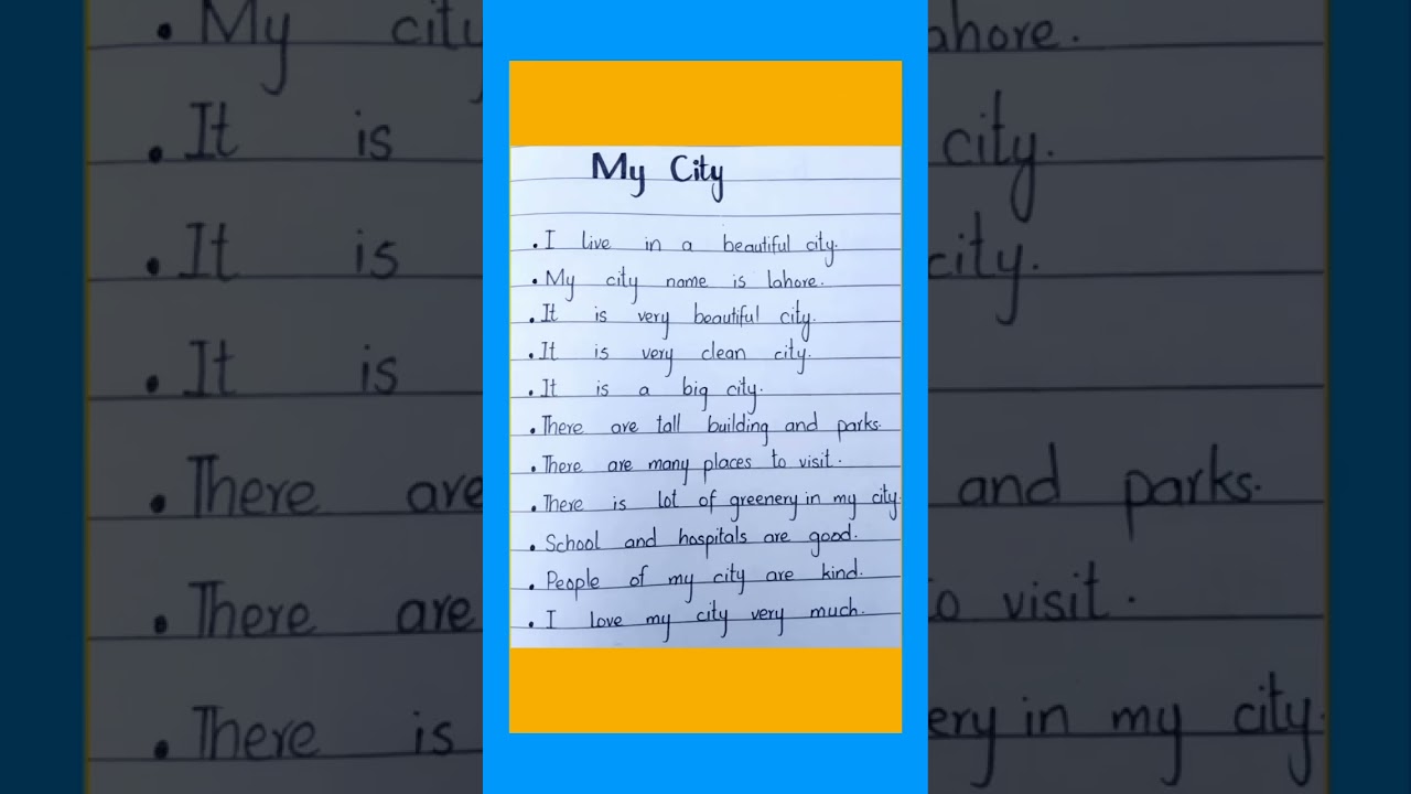 My city essay | 10 lines on my city essay | essay on my city | easy lines on my city essay #viral