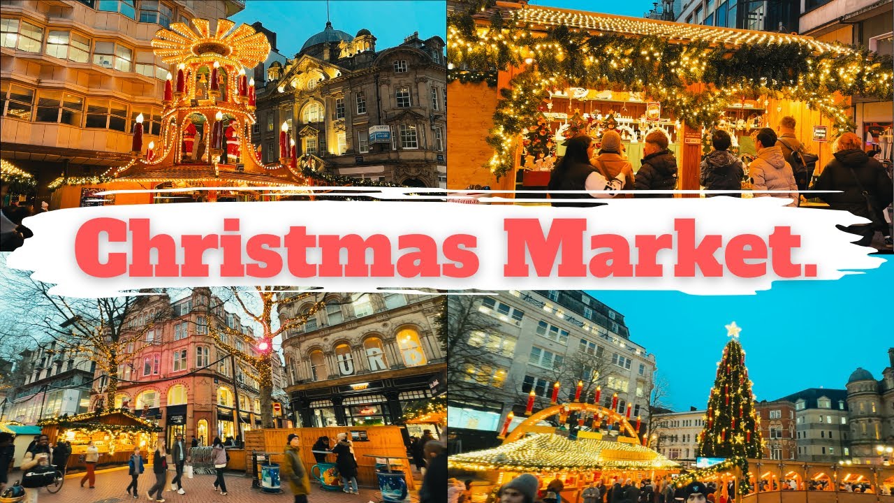 A Walk Through Birmingham's Christmas Market - 2024 - 4K