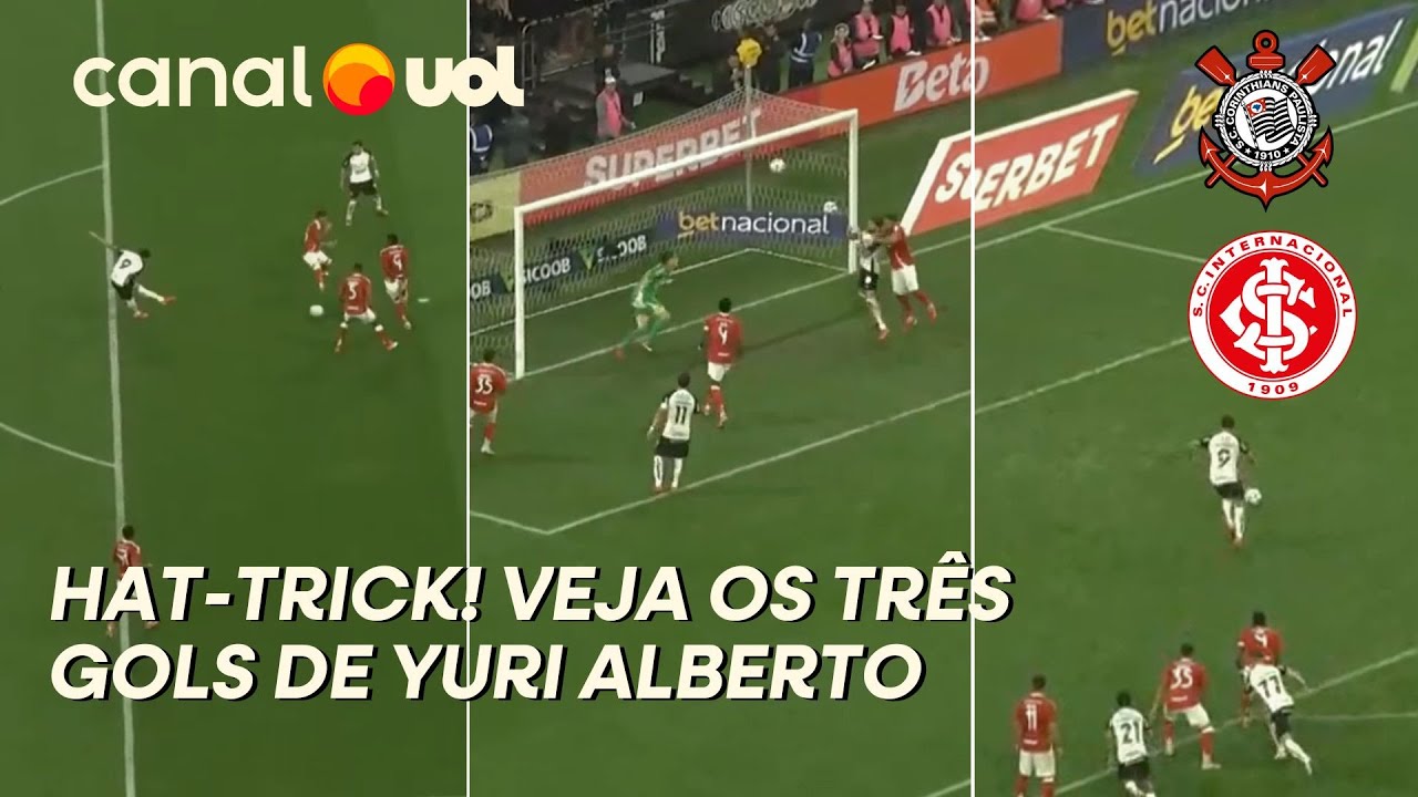 HAT-TRICK DE YURI ALBERTO! ASSISTA AOS 3 GOLS DO ATACANTE EM CORINTHIANS X INTER NA NEO QUÍMICA