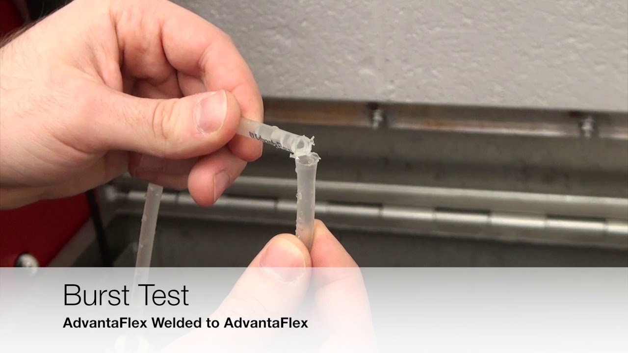 AdvantaFlex® TPE Tubing Weld Strength Testing