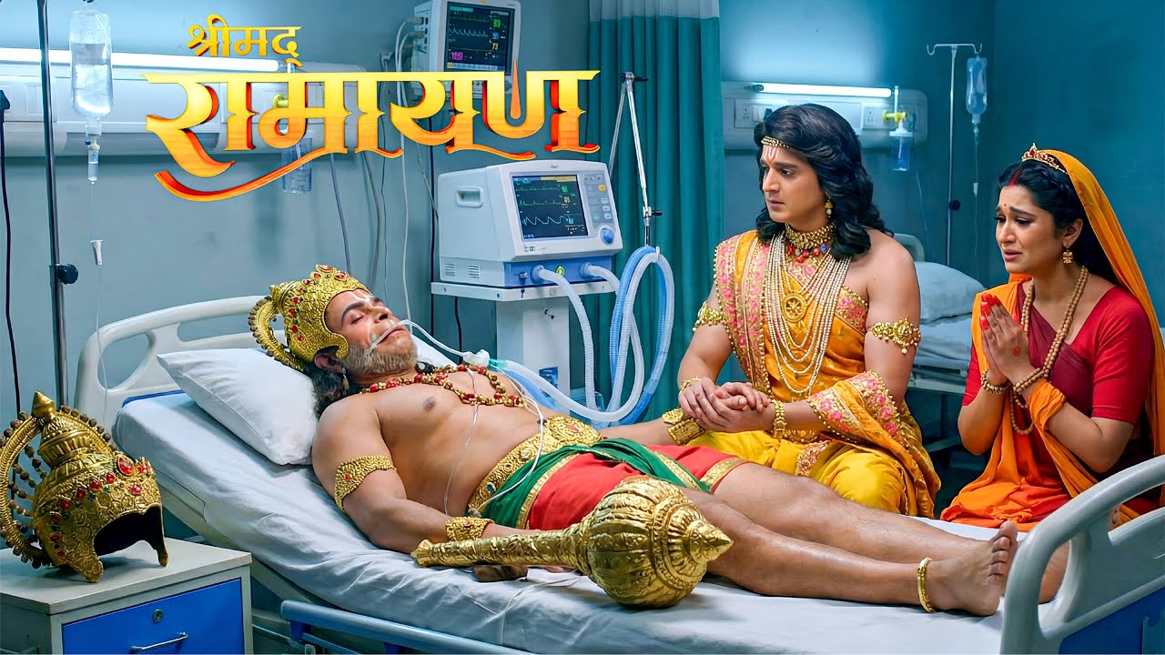 हनुमान को लगी ऐसी चोट सीधे ICU! राम-सीता हॉस्पिटल पहुंचे दौड़ते हुए || Shrimad  Ramayan