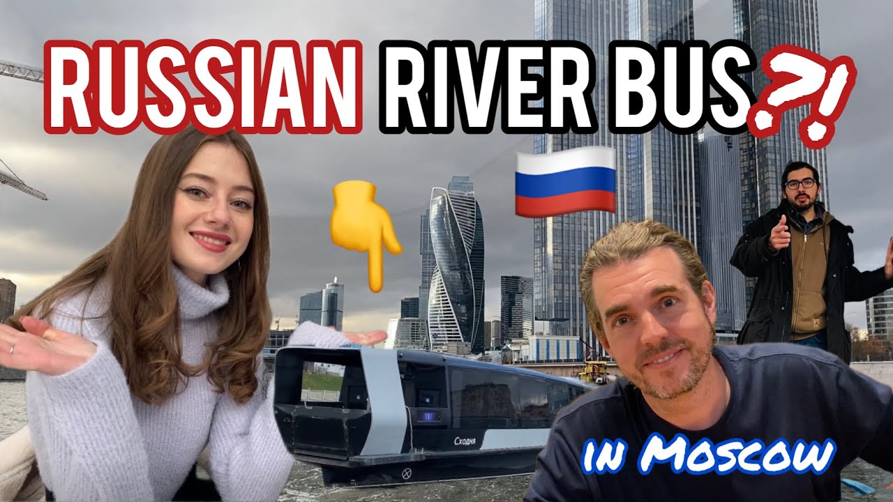 🛥️ MOSCOW has a Water 🚌 BUS?!⚓️ Would YOU Ride this River Boat in RUSSIA?🇷🇺AMERICANS in RUSSIA!🇺🇸