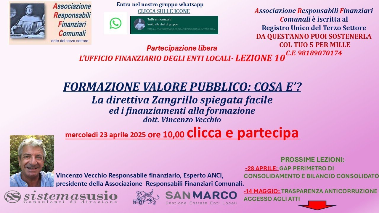 LEZIONE 10 - FORMAZIONE VALORE PUBBLICO: COSA E&rsquo;? La direttiva Zangrillo spiegata facile