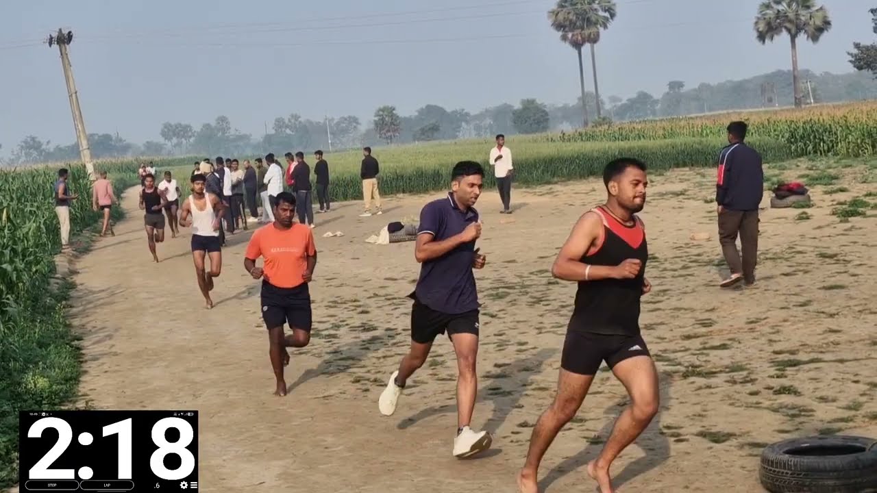 बिहार पुलिस और ड्राइवर 1600M trail test 🤗💯