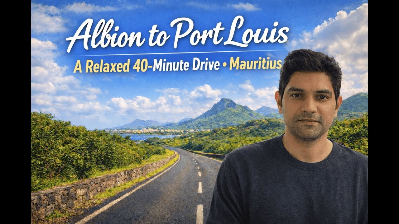 Scenic Drive from Albion to Port Louis | Mauritius Relaxing Drive | 4K