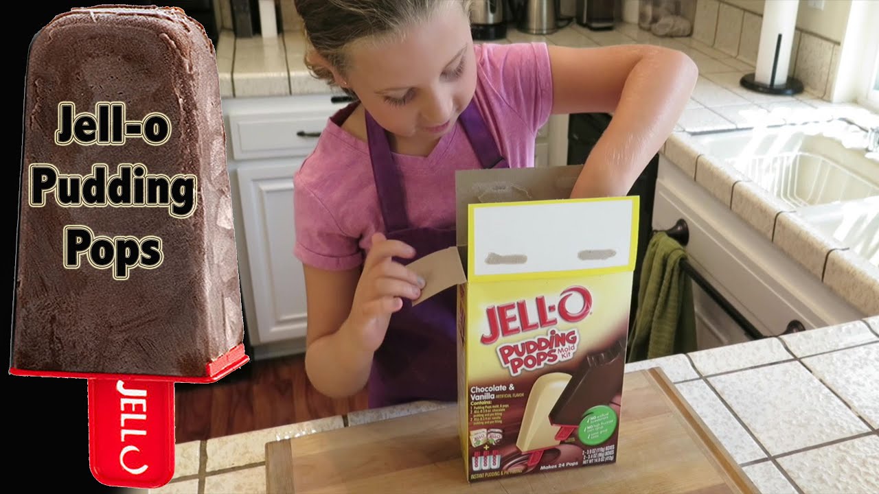 Making Jell-o Pudding Pops - Kids Can Cook!