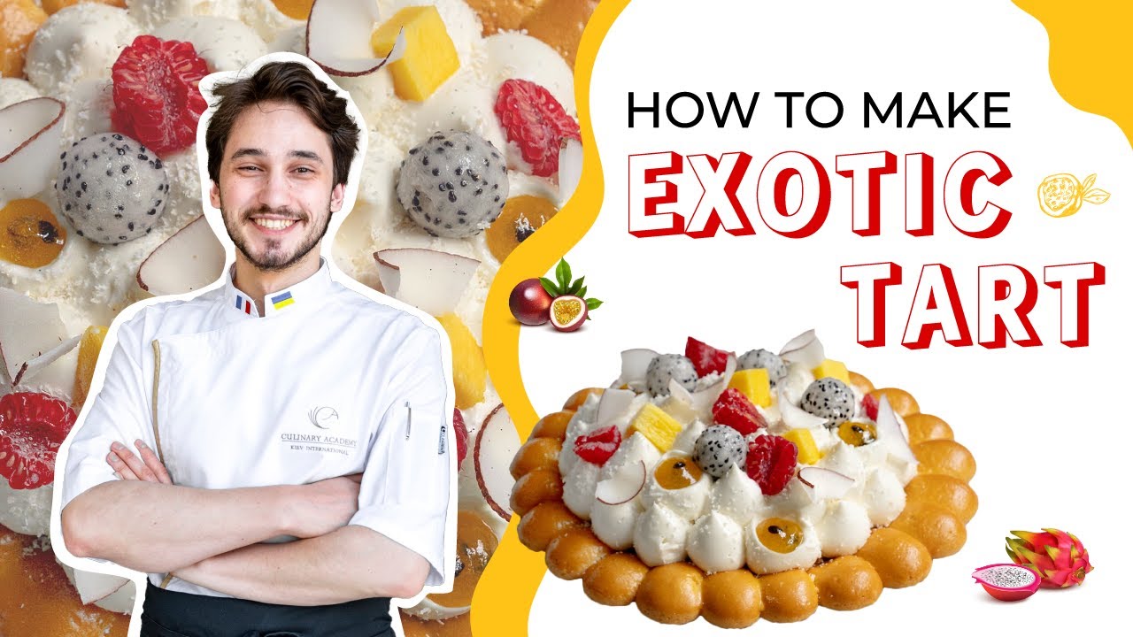 How to make Shortbread Tart with exotic fruits | Tutorial and recipe #kica #freerecipe #cakerecipe