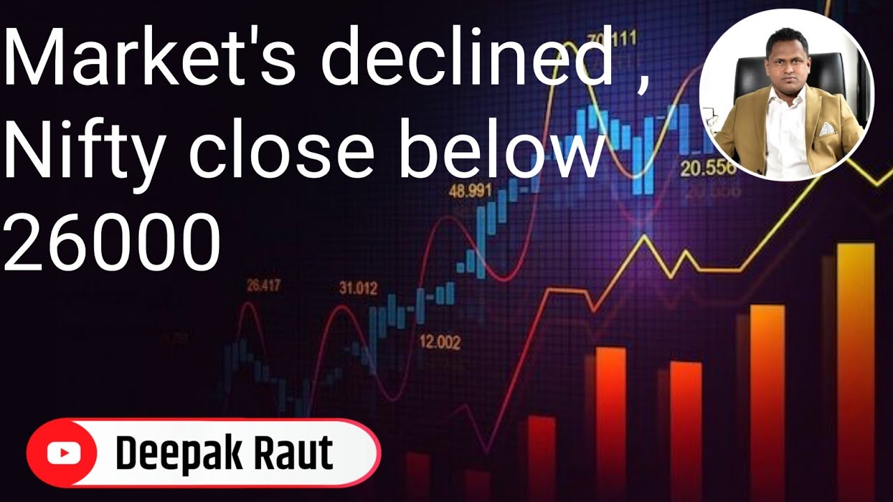 Market's declined,Nifty close below 26000... Share Market Daily Updates | 08 Dec 2025 | Stock Market