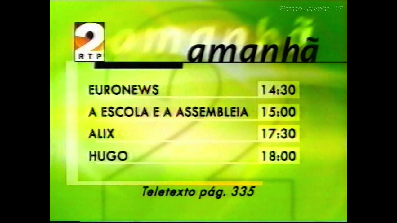 RTP2 PUB e Programação Maio 2001