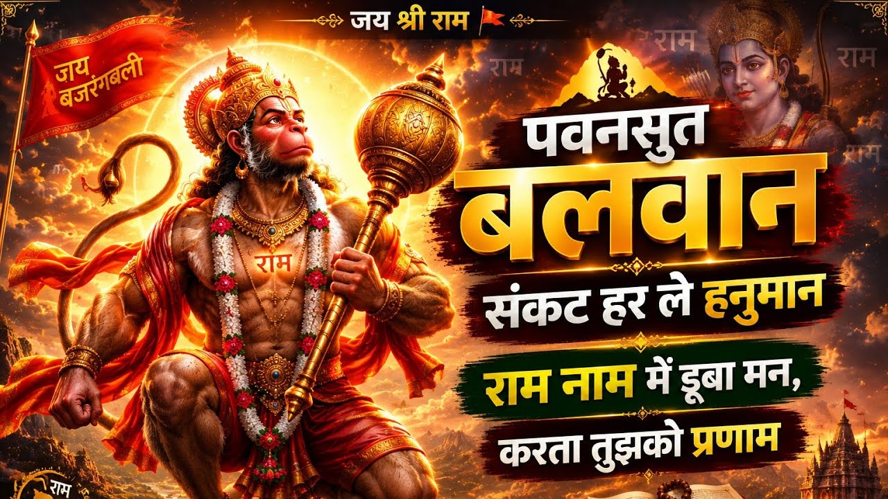 पवनसुत हनुमान उड़ चले आसमान में | सबसे शक्तिशाली भक्ति भजन 🚩