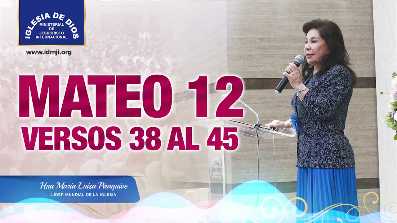 Meditación: Mateo 12 vr. 38 al 45, Hna. María Luisa Piraquive, 28 de julio de 2020, IDMJI