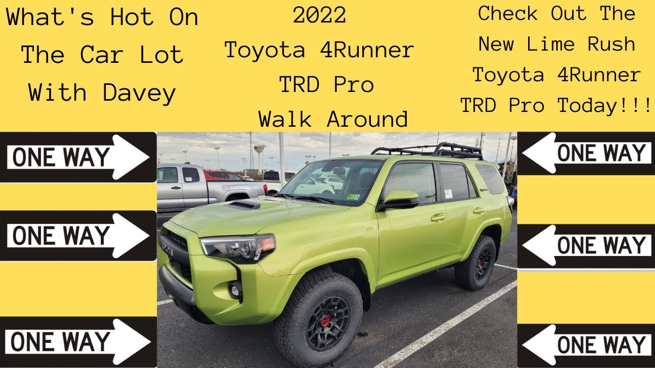 The Electrifying 2022 Toyota 4Runner TRD Pro Lime Rush Complete Walk Around