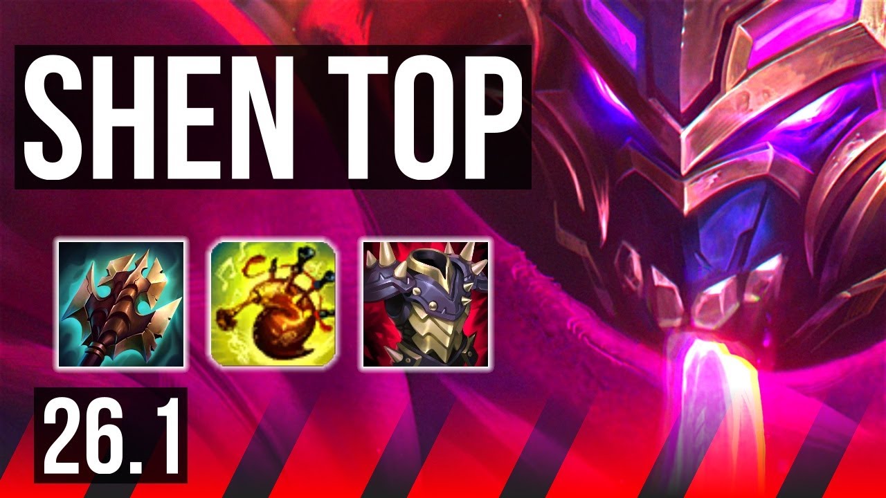 SHEN vs ZED (TOP) | 45K damage, 5k gold comeback | KR Master | 26.1