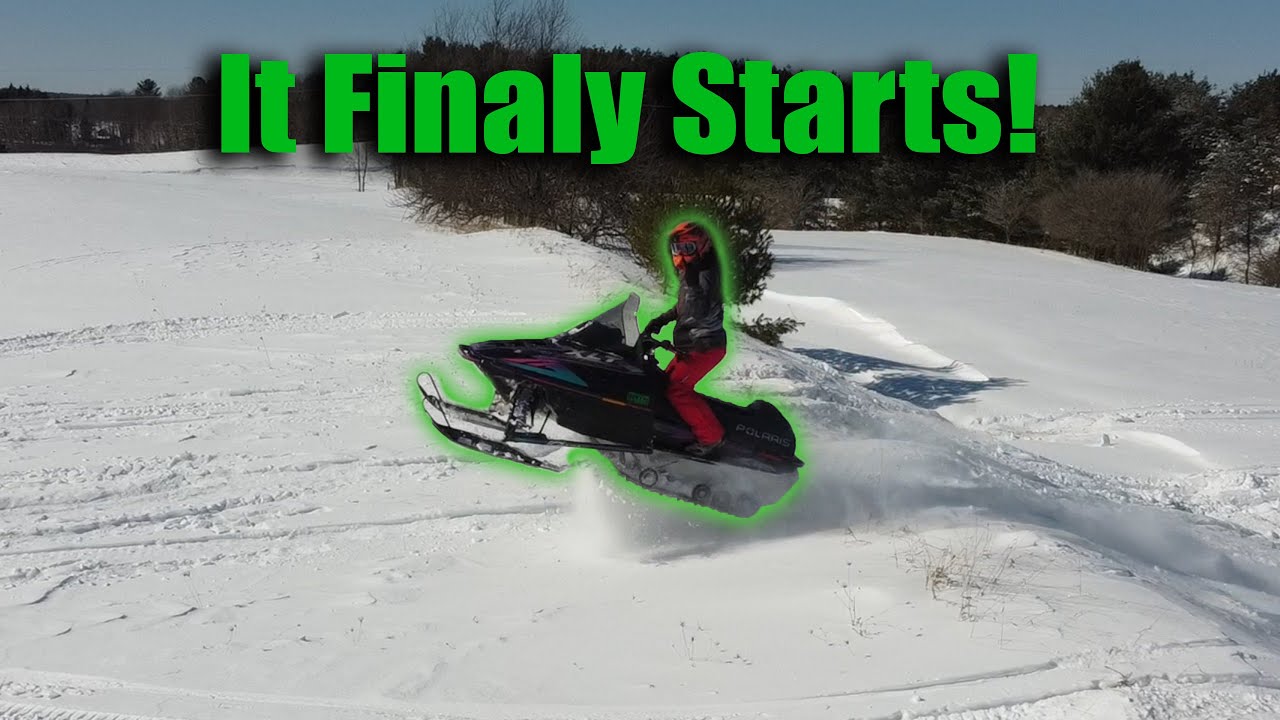 Polaris Indy XLT 600 едет после 15 лет простоя
