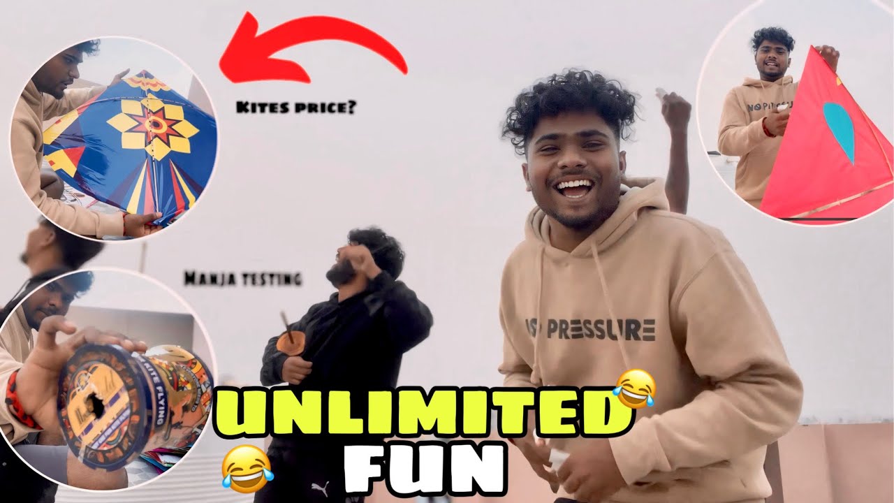 DHOOLPET KITES PRIZE🪁-MANJA TESTING-FULL FUN😂-VLOG TELUGU
