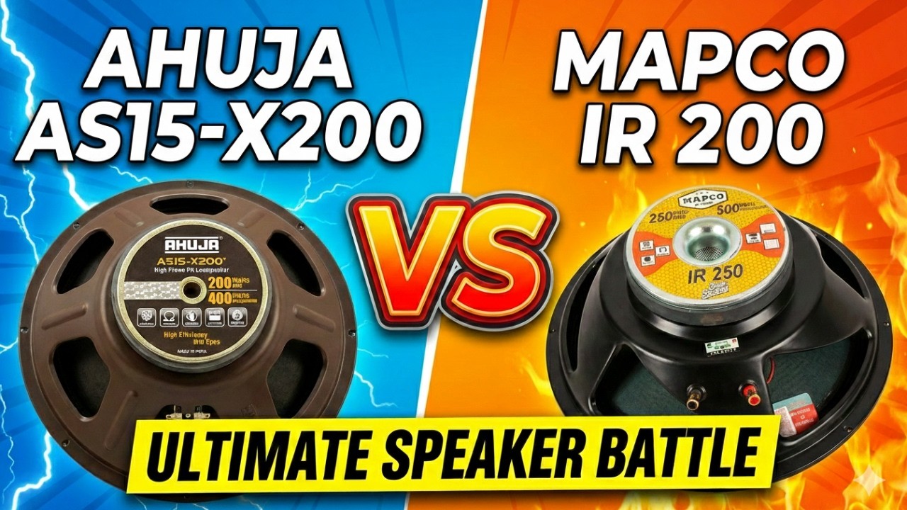 Ahuja AS15-X200 V/S Mapco IR 200 Comparison | Best 15 Inch Speaker?