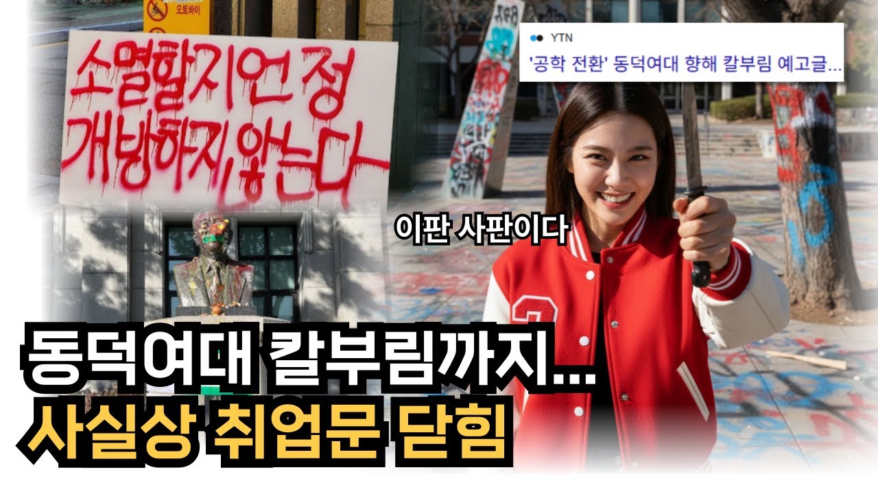 이 짓거리하는데 누가 동덕을 써주겠냐