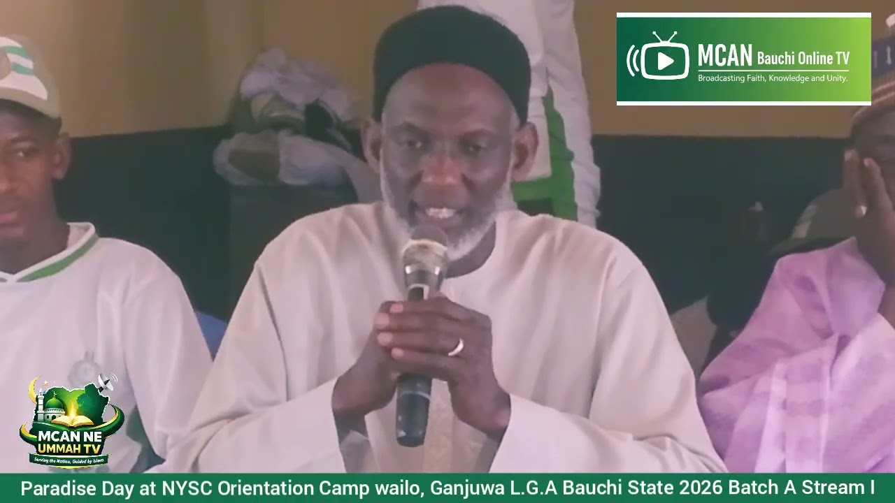 Paradise Day for 2026  Batch A stream I at the MCAN Mosque NYSC orientation Camp wailo Bauchi State 