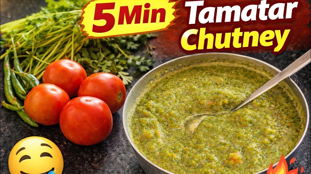 “Jab Sabji Khane Ka Mann Na Ho | 5 Min Tamatar ki Chutney | Summer Special Recipe” 😋😋😋😋
