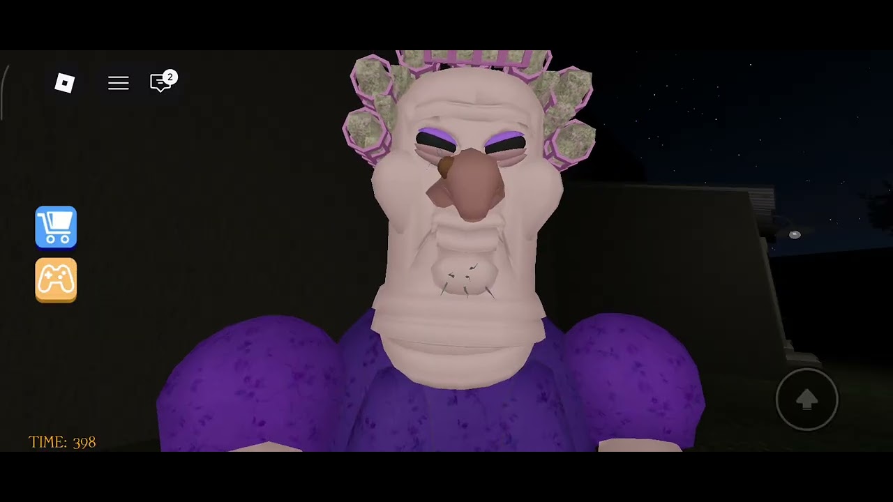 Grumpy gran [scary obby ] horror game in Roblox 💀