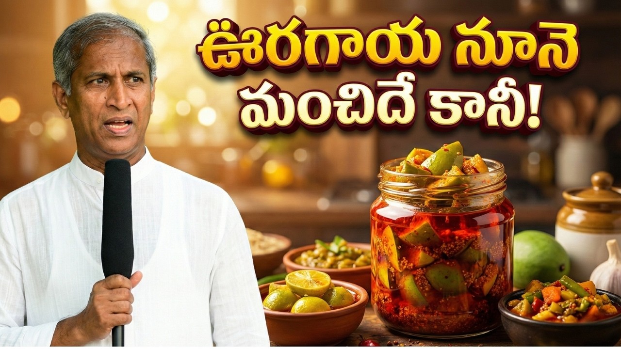 Pickle Oil – Healthy or Harmful ? | ఊరగాయ నూనె మంచిదే కానీ! | Dr Manthena Satyanarayana Raju