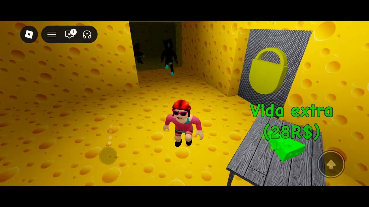 JOGANDO E BRINCANDO NO ROBLOX NO FUGA DE QUEIGO🧀