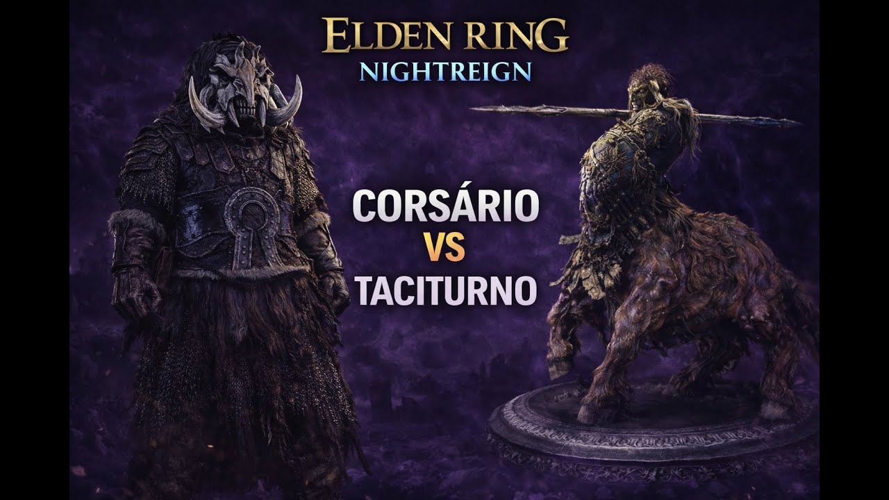 Taciturno caiu no PULO! Duas Armas Colossais em Ação 👊 - Elden Ring: Nightreign
