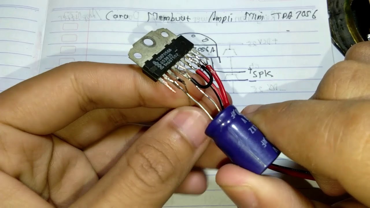 Cara membuat mini Amplifier TDA 7056A