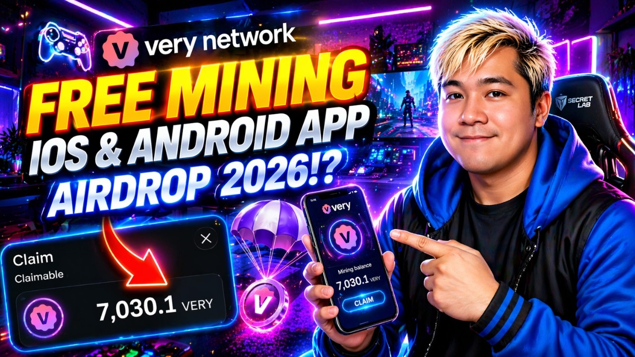 FREE MINING AIRDROP 2026 | Very Nework App Crypto App 2026 Full Guide Tagalog