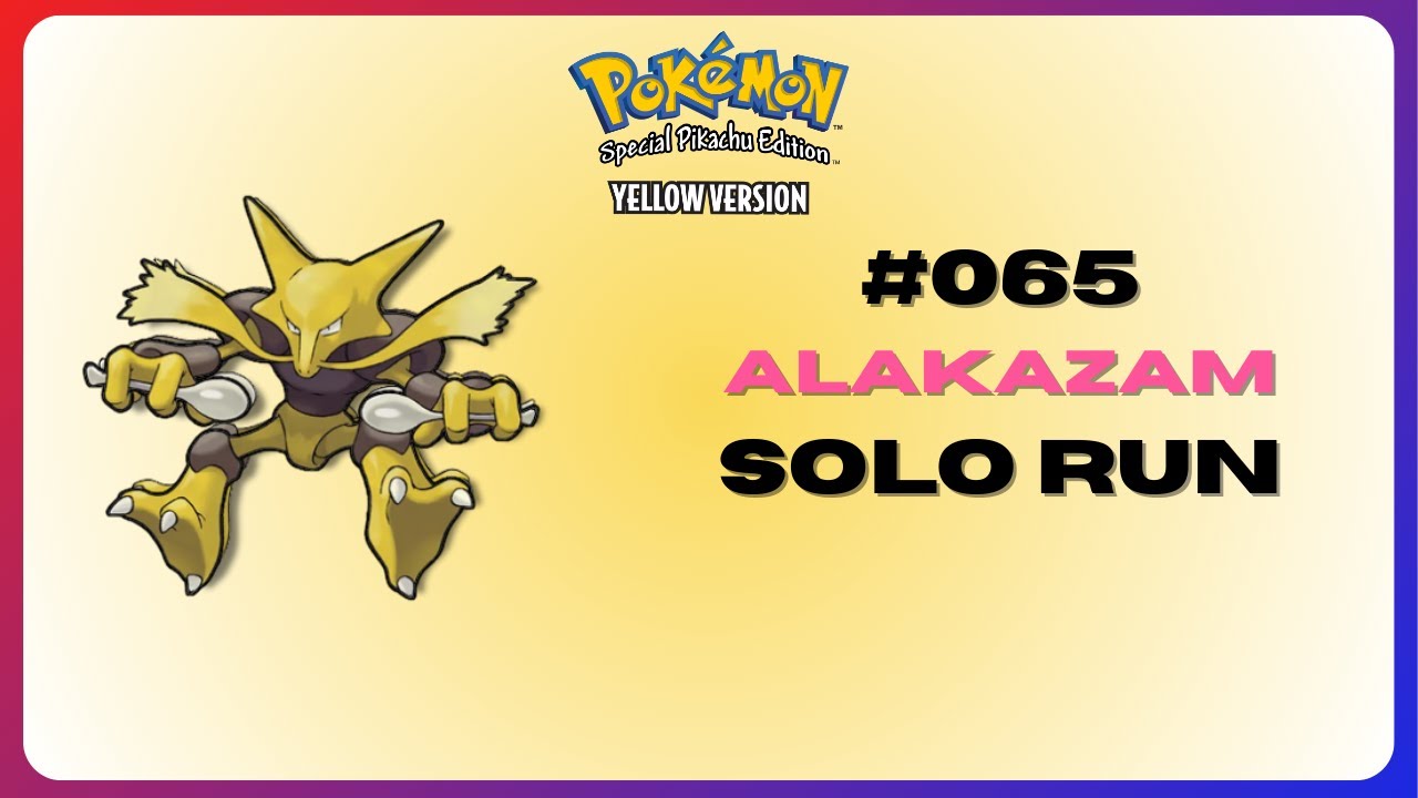How Good is Alakazam in Pokémon Yellow? | Solo Run