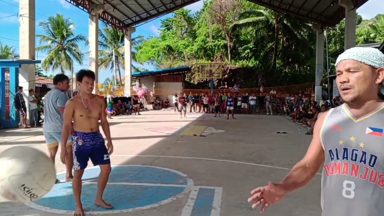 Game3: frangklin Angelo Jojo vs etchoy vandam ajie, Brgy. Valencia, Alegrea Cebu ,volleyball