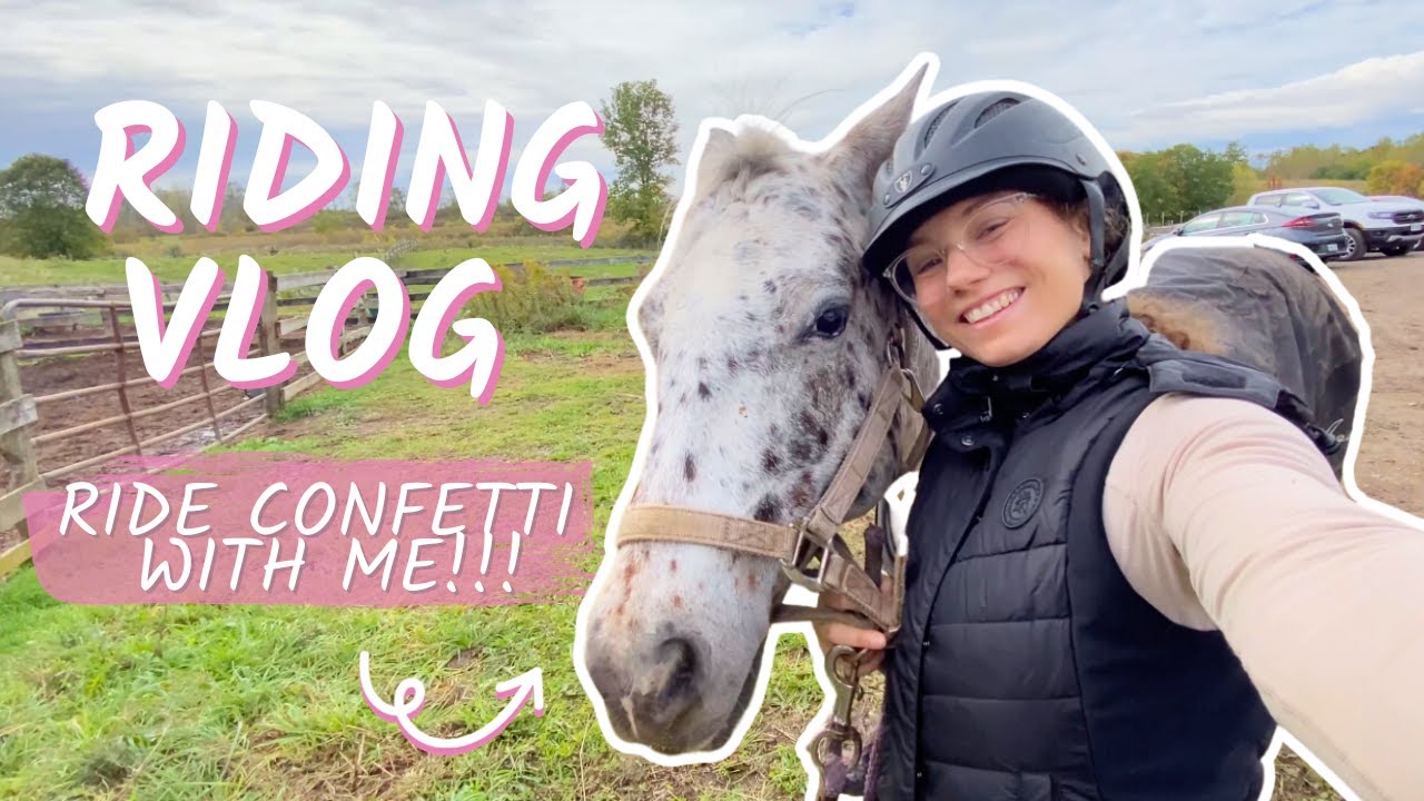 FIRST RIDE ON CONFETTI! | Horse Riding Vlog
