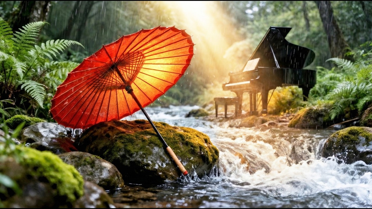 Deep Focus: Sun Rays through Heavy Rain (Golden Piano)