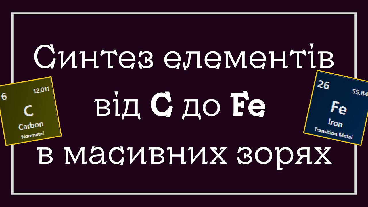 Синтез елементів від вуглецю до заліза в масивних зорях