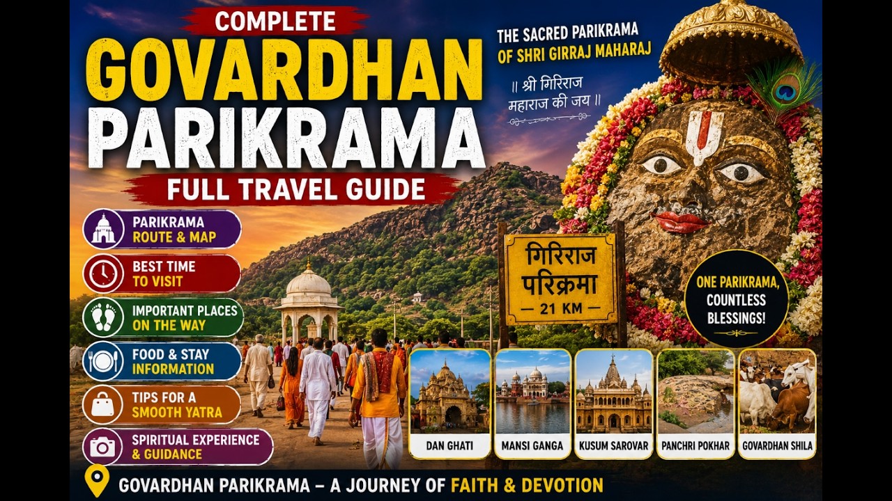 Govardhan Parikrama | Shri Krishna Ki Leela Bhoomi | 21 KM Spiritual Journey | Divine Journey🙏⛰️ EP2