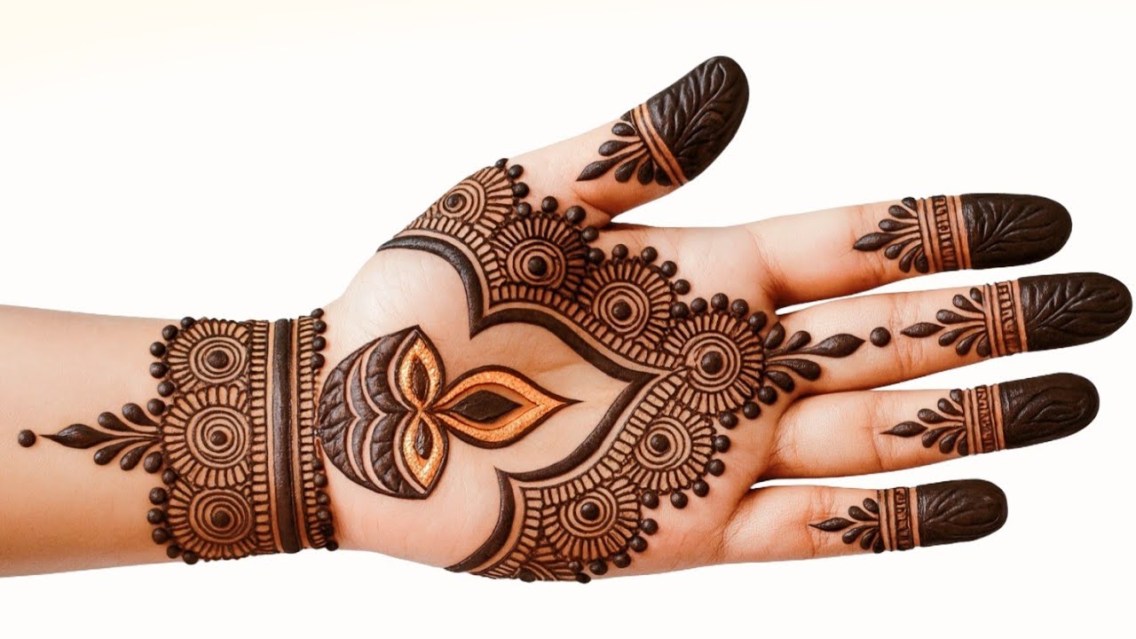 Simple DIWALI🪔 Special front hand mehndi design |Easy full hand mehndi designs|Latest mehandi design