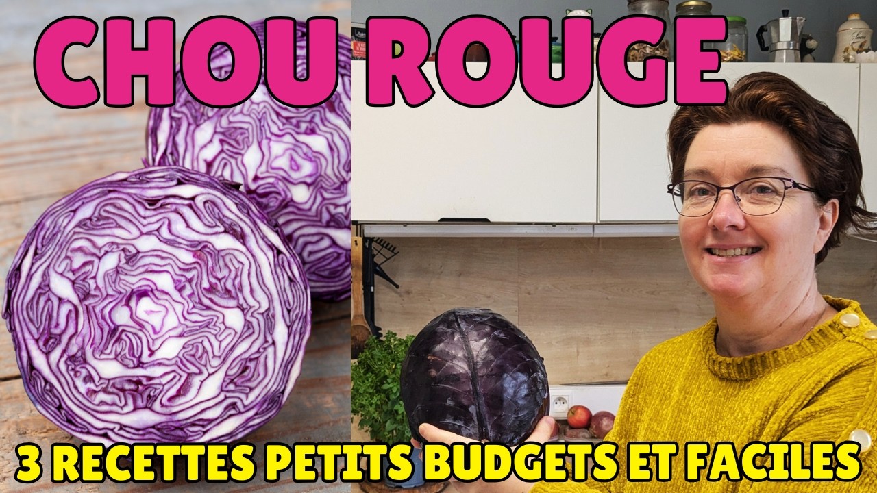 💜 3 recettes économiques avec du chou rouge | Recettes petit budget et faciles à faire 💜