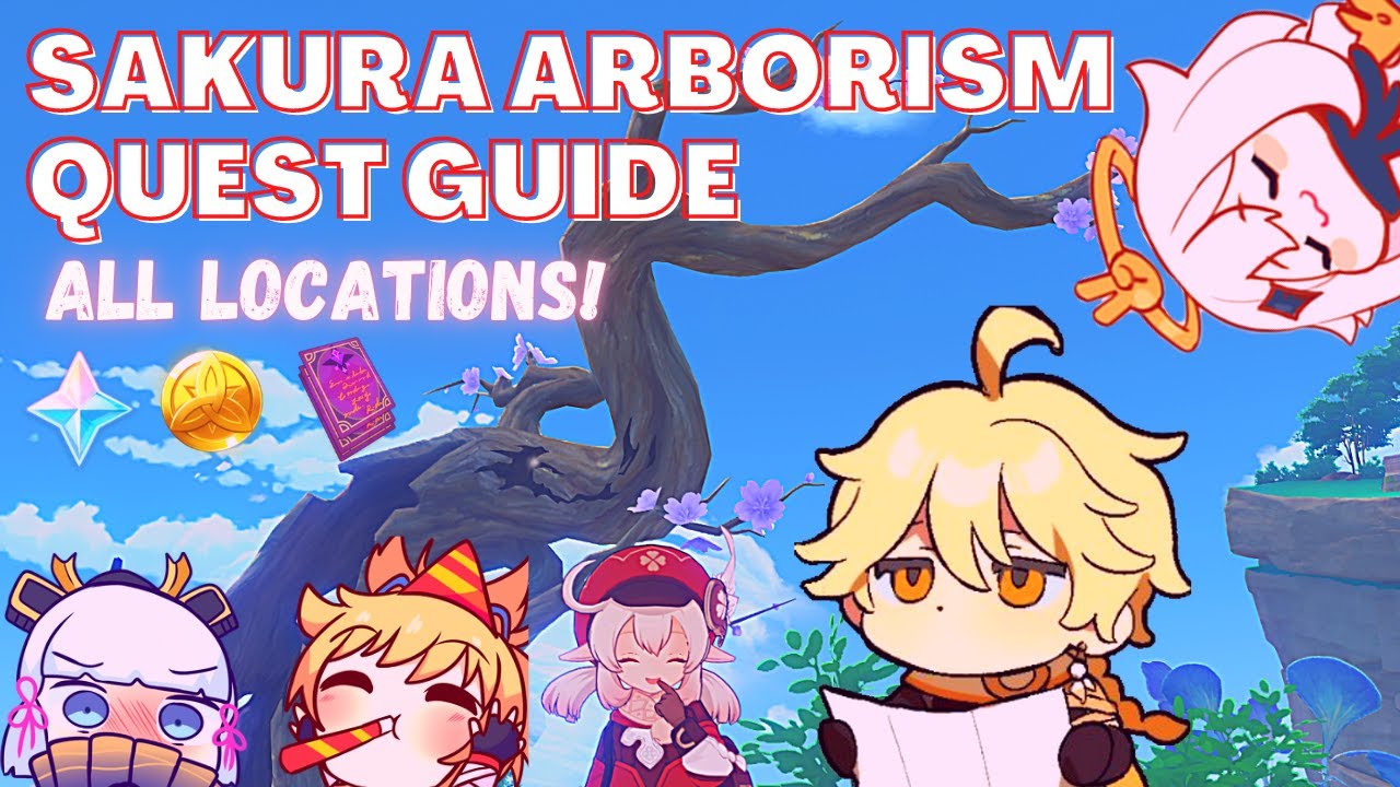 Sakura Arborism Quest (All Thunder Sakura Tree Locations) -  Genshin Impact