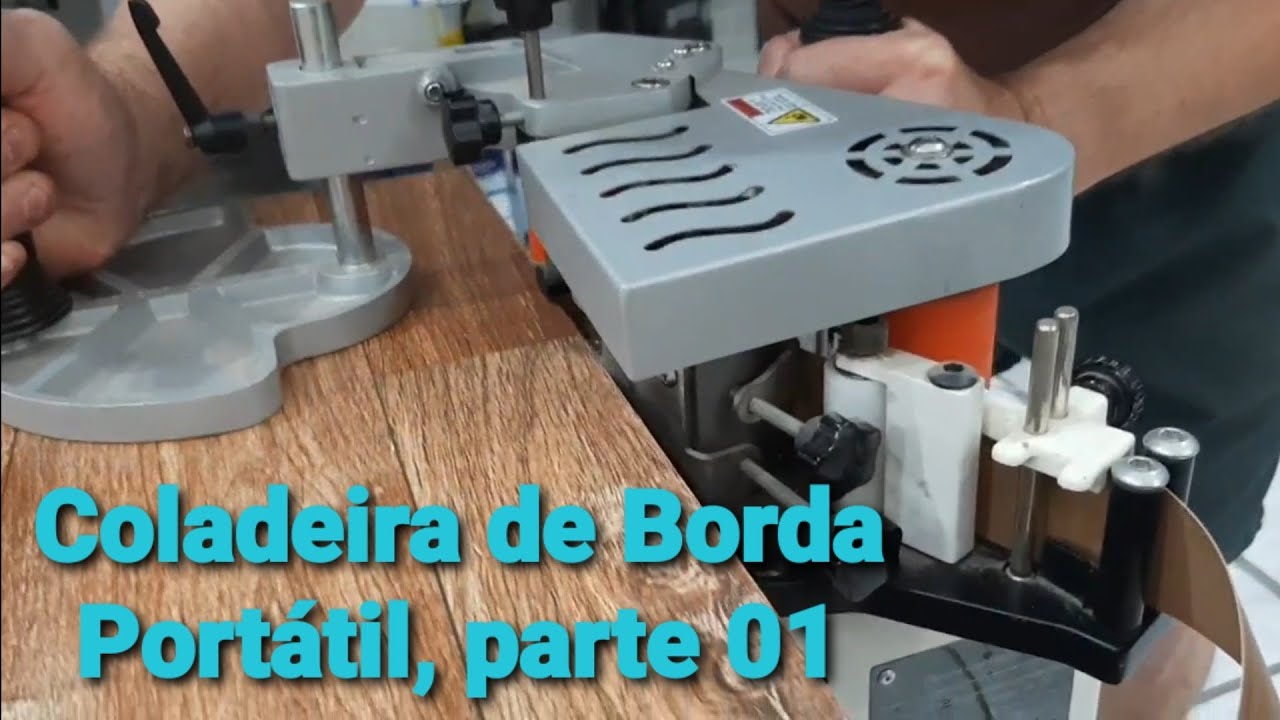 COLADEIRA de BORDA PORTÁTIL, cola peças curvas e retas, parte 01