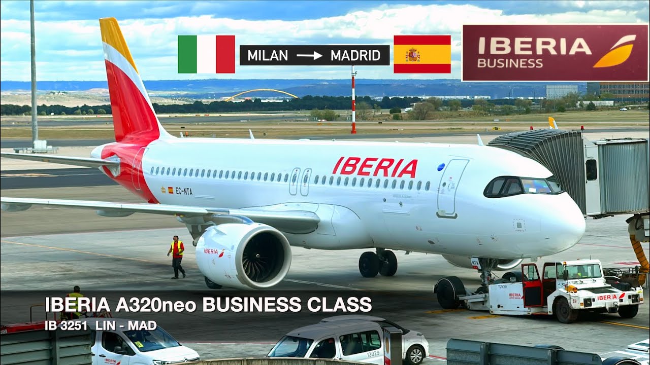 AMAZING CULINARY EXPERIENCE! | IBERIA A320neo BUSINESS CLASS | Milan LIN ✈ Madrid