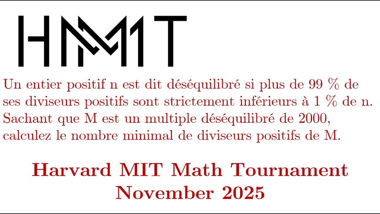 Pourtant ce ne sont que quelques pourcentages – HMMT 2025