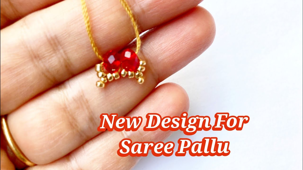 Only one Step for to beautify your Saree pallu /without Tassels #newdesign  #ಸೀರೆಕುಚ್ಚು#Trending