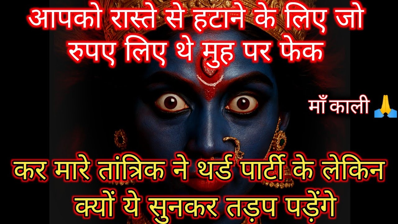 22:22 माँ काली 🕉आपको रास्ते से हटाने के लिए जो रुपए लिए थे मुह पर फेक #shivshakti