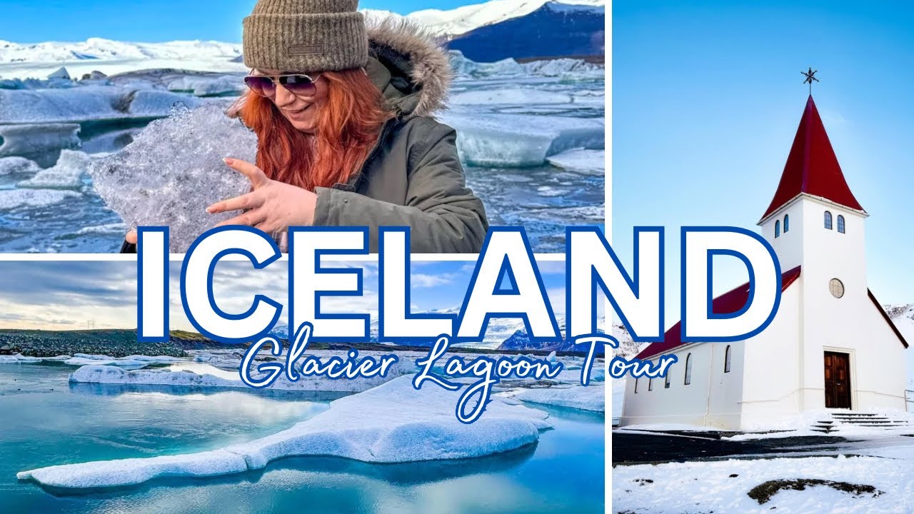 ICELAND Glacier Lagoon & South Coast Tour In March 🇮🇸