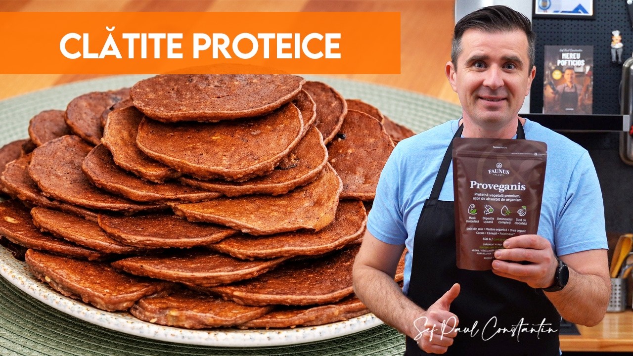 🥞 Clătite din ovăz cu banane + shake proteic | Rețetă simplă și sănătoasă 🍌🥤 Șef Paul Constantin