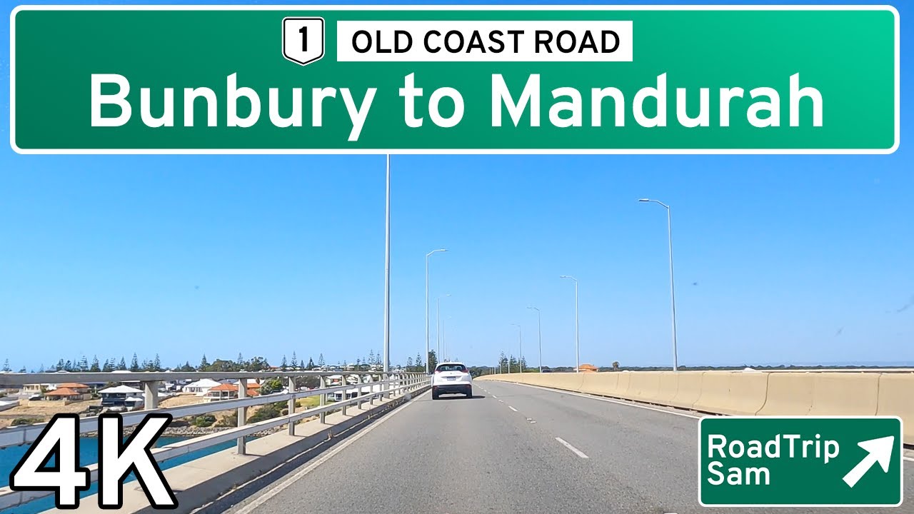 Drive to Mandurah - from Bunbury, Western Australia - POV / Music