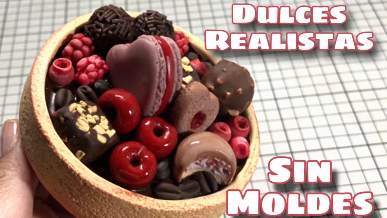 Como hacer bombones, galletas, trufas, cereza, Ferrero rocher, y café en porcelana fria sin moldes